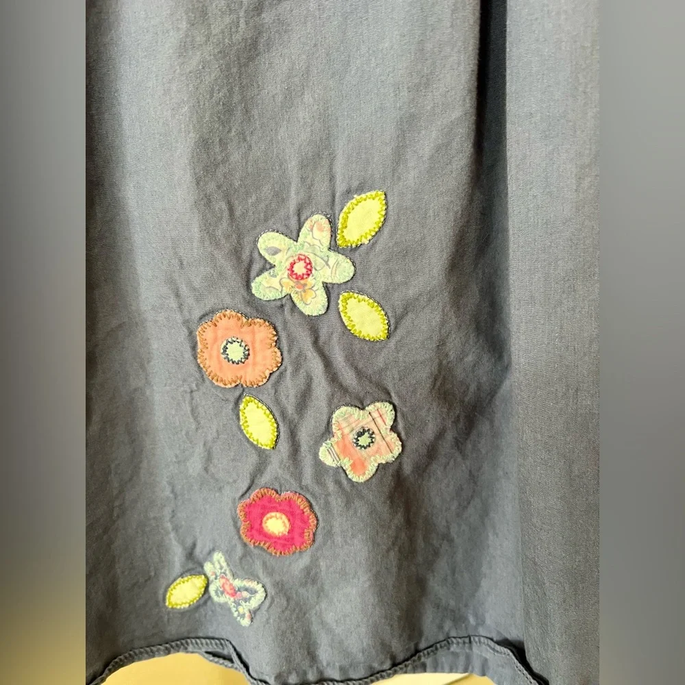 OshKosh B'gosh Blue Dress with Floral Embroidery